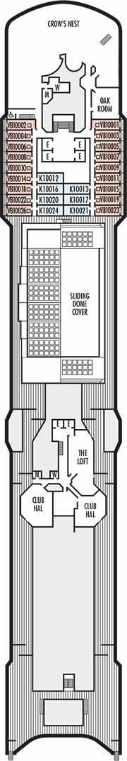 Deck plan M/S Noordam from 28/03/2017