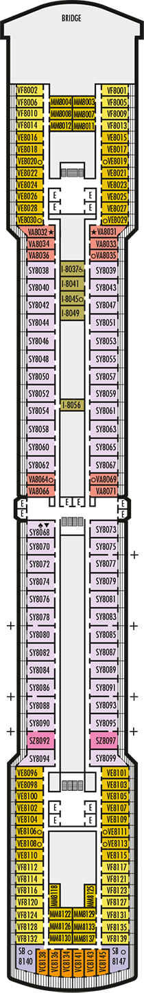 Deck plan M/S Oosterdam from 03/04/2018