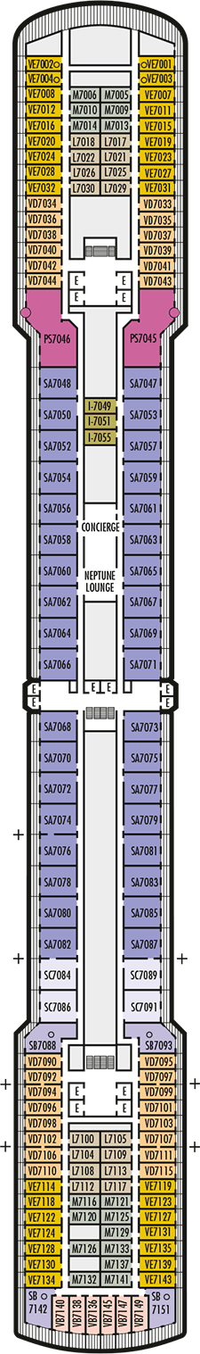 Oosterdam Deck plan & cabin plan