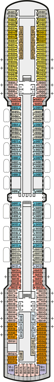 Oosterdam Deck plan & cabin plan