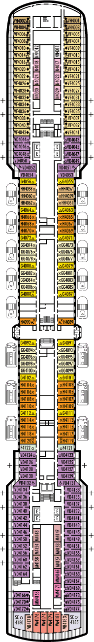 Noordam Deck plan & cabin plan