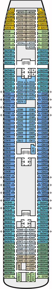 Deck plan M/S Rotterdam from 06/11/2017