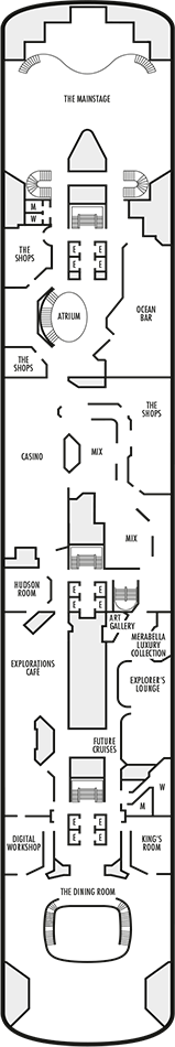 Rotterdam Deck plan & cabin plan
