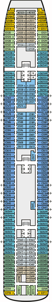 Volendam Deck plan & cabin plan