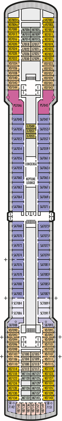 Westerdam Deck plan & cabin plan