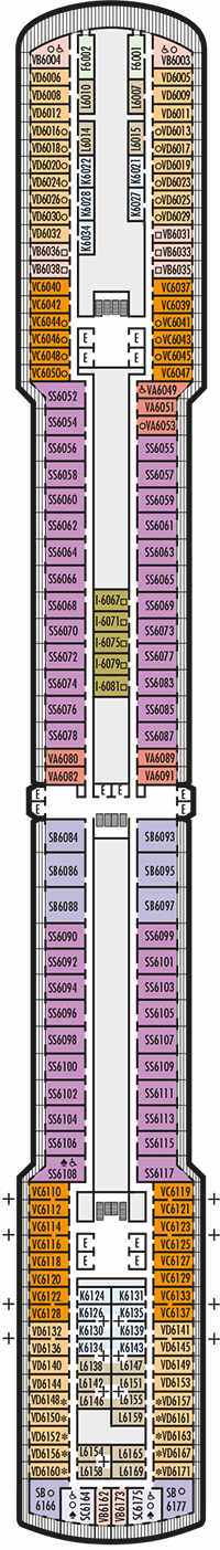 Westerdam Deck plan & cabin plan