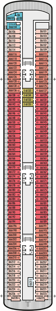 Zaandam Deck plan & cabin plan