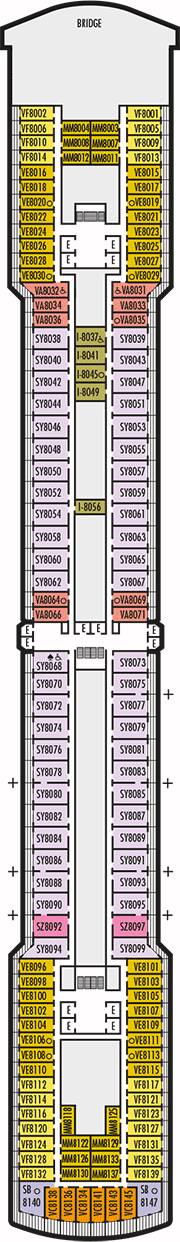 Deck plan M/S Zuiderdam from 05/11/2017