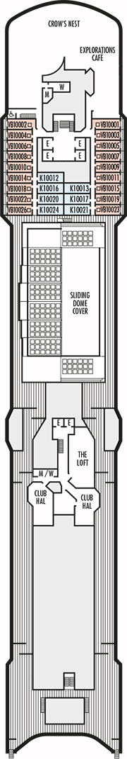 Deck plan M/S Zuiderdam from 05/11/2017