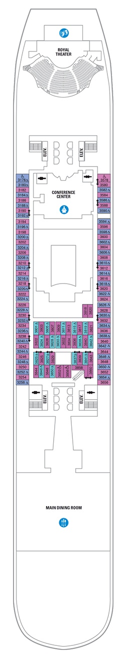 Harmony of the Seas Deck plan &amp; cabin plan