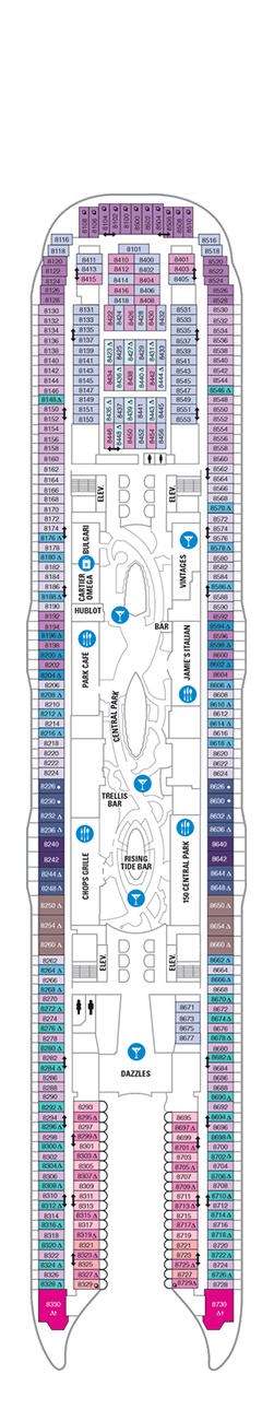 Harmony of the Seas Deck plan &amp; cabin plan