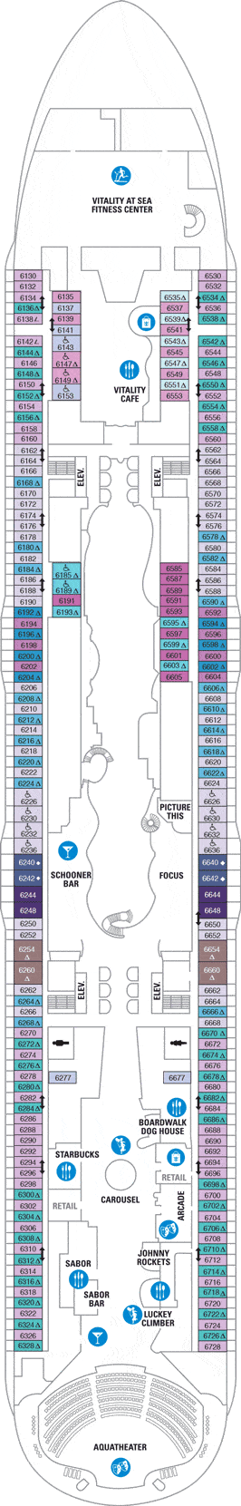 Harmony of the Seas Deck plan & cabin plan