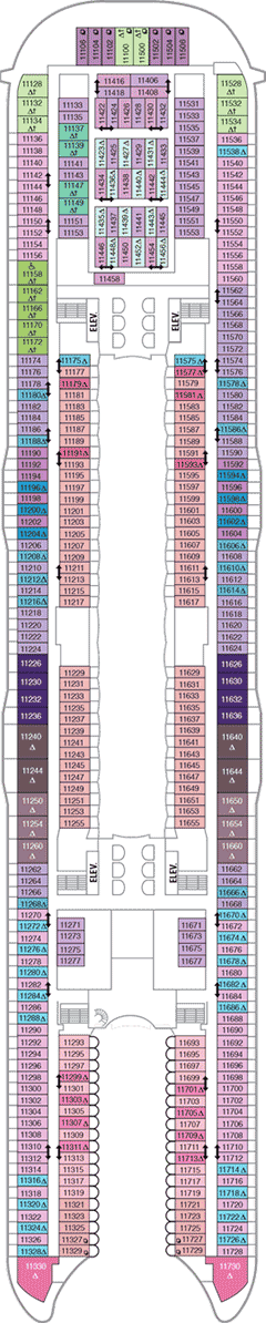 Harmony of the Seas Deck plan & cabin plan