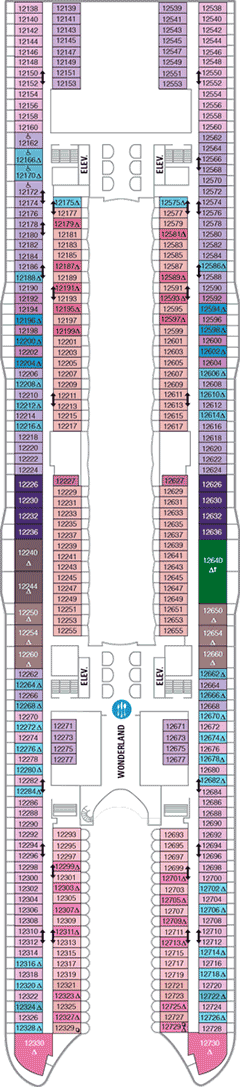 Harmony of the Seas Deck plan & cabin plan