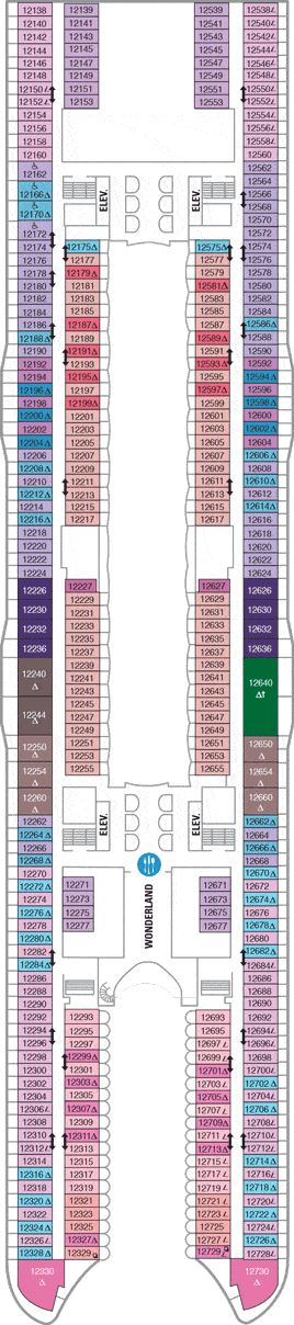 Harmony of the Seas Deck plan &amp; cabin plan