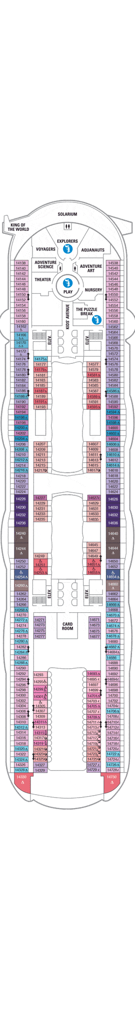 Harmony of the Seas Deck plan & cabin plan