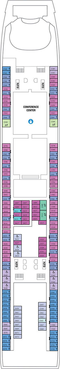 Deck plan M/S Independence of the Seas from 03/04/2018