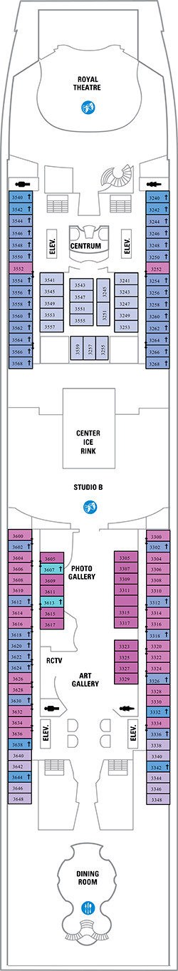 Deck plan M/S Independence of the Seas from 03/04/2018