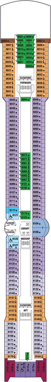 Celebrity Infinity Deck Plan & Cabin Plan