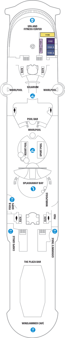 Independence of the Seas Deck plan & cabin plan