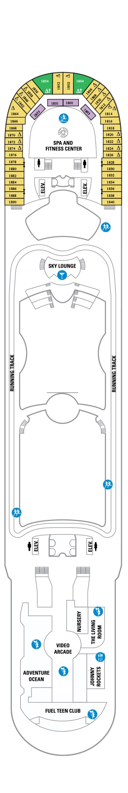 Independence of the Seas Deck plan & cabin plan