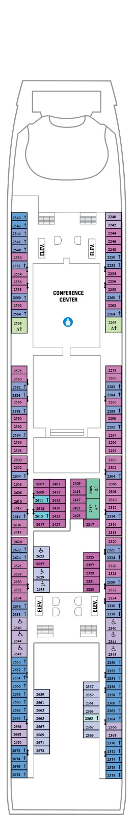 Independence of the Seas Deck plan & cabin plan