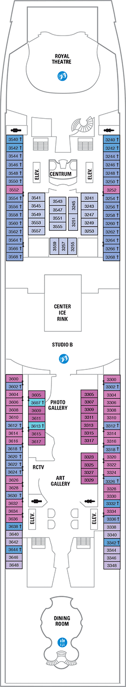 Independence of the Seas Deck plan & cabin plan