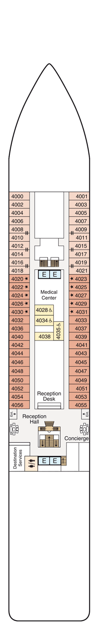 Oceania Insignia Deck plan & cabin plan