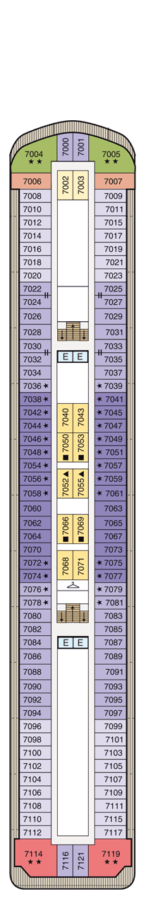 Oceania Insignia Deck plan & cabin plan