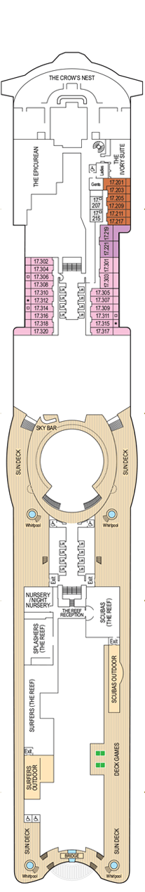 Iona Deck plan & cabin plan