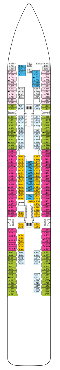 Iona Deck plan & cabin plan