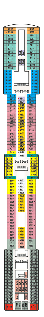 Island Princess Deck plan & cabin plan