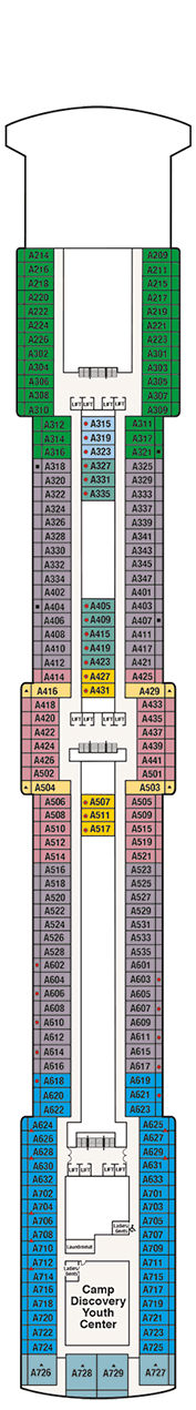 Island Princess Deck plan & cabin plan