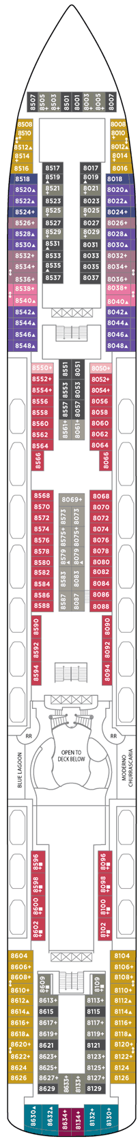 Norwegian Jade Deck Plan & Cabin Plan