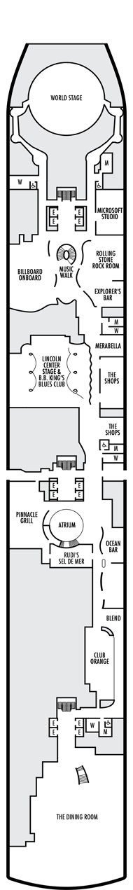 MS Koningsdam Deck plan & cabin plan