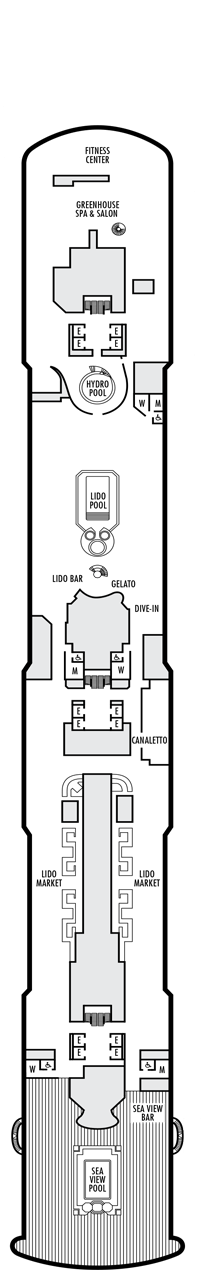 MS Koningsdam Deck plan & cabin plan