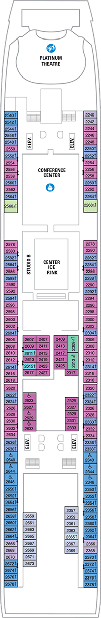 Liberty of the Seas Deck plan & cabin plan