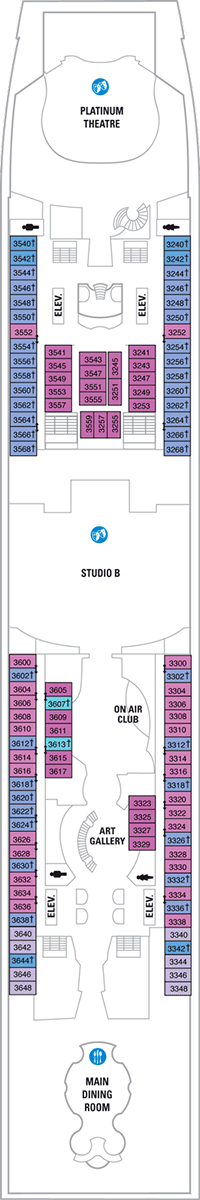 Liberty of the Seas Deck plan & cabin plan