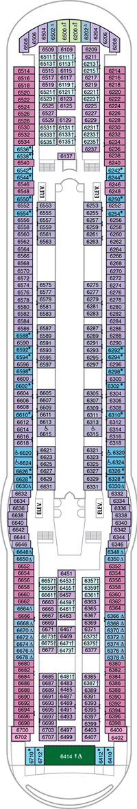 Liberty Of The Seas Deck Plan & Cabin Plan