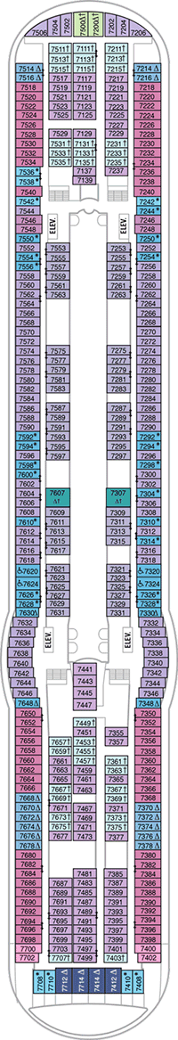 Liberty of the Seas Deck plan & cabin plan