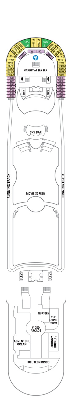 Liberty of the Seas Deck plan & cabin plan