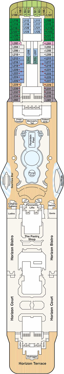 Majestic Princess Deck plan & cabin plan