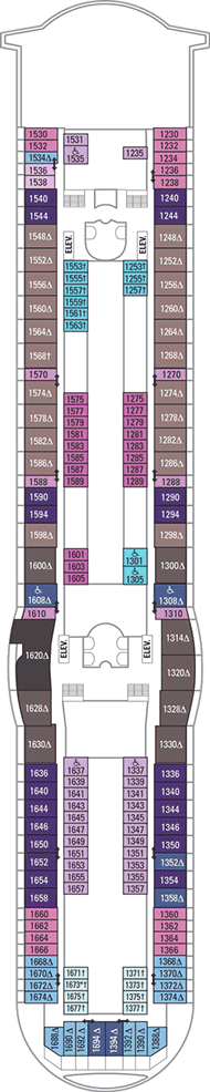 Mariner of the Seas Deck plan & cabin plan