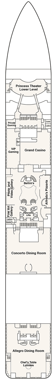 Majestic Princess Deck Plan & Cabin Plan