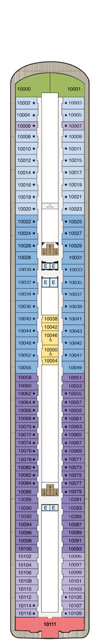 Oceania Marina Deck plan & cabin plan