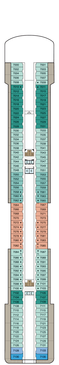 Oceania Marina Deck plan & cabin plan