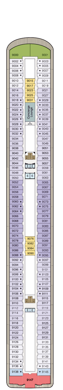 Oceania Marina Deck plan & cabin plan