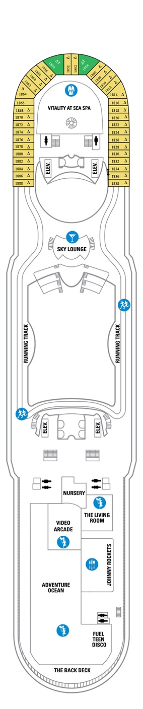 Mariner of the Seas Deck plan & cabin plan