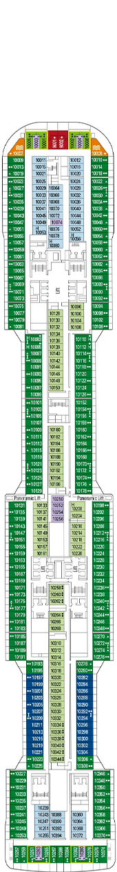 MSC Meraviglia Deck plan & cabin plan