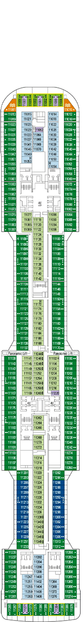 MSC Meraviglia Deck plan & cabin plan